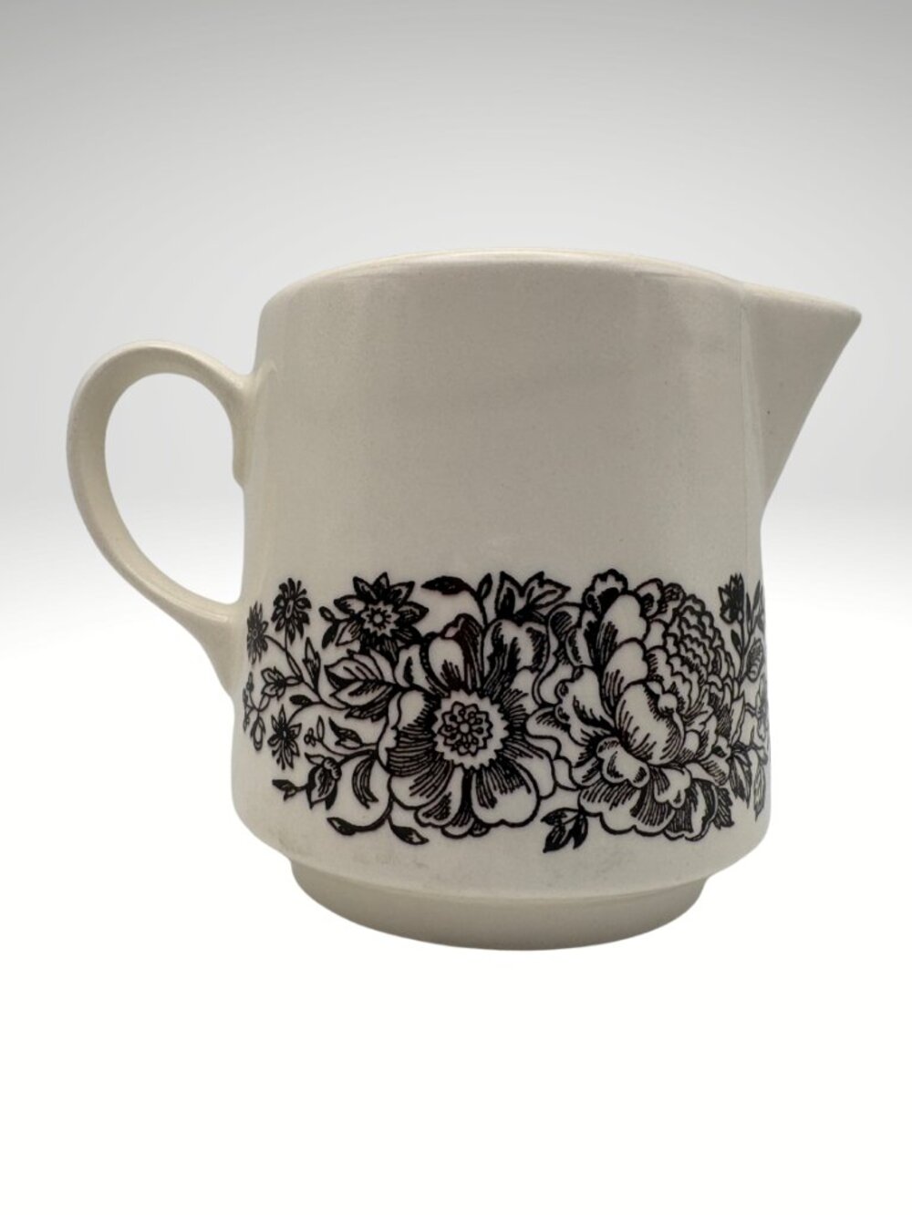 Vintage Royal China USA Sussex Brown Floral Creamer Pitcher (SKU:029MG) - Picture 3 of 7